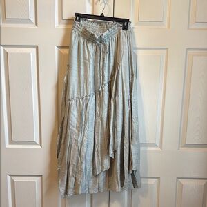 Elegant Women's Skirt in Sage Green